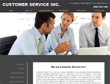 Tablet Screenshot of customerserviceinc.com